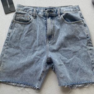 PrettyLittleThing Denim Bermuda Shorts